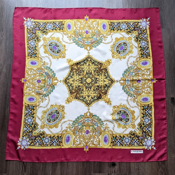 Lancel silk scarf - Picture 3 of 4